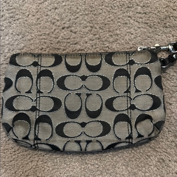 Coach Black and Gray Wristlet - Picture 3 of 12